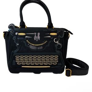 LOUNGEFLY Wednesday Typewriter Bag  NWT
